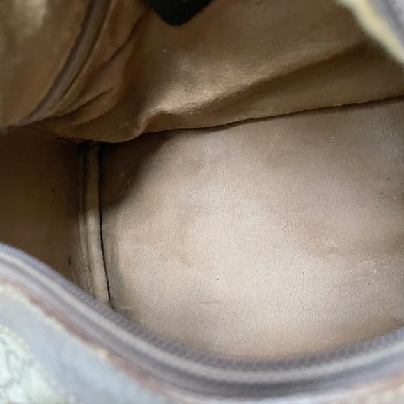 Authentic Vintage Gucci Boston Brown GG Coated Canvas Satchel - Picture 12 of 14